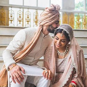 Sacred fire during an Indian wedding ceremony